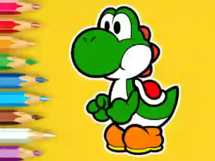 لعبة Coloring Book: Yoshi Fishing Day على الانترنت