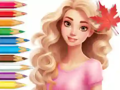 لعبة Coloring Book: Barbie Autumn Tale على الانترنت