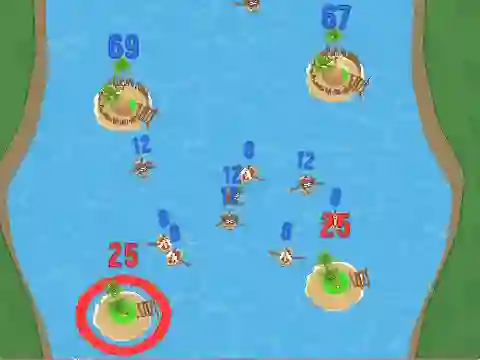 لعبة Battle For The Islands على الانترنت