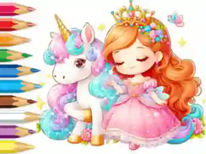 لعبة Coloring Book: Unicorn Secret Whisper على الانترنت