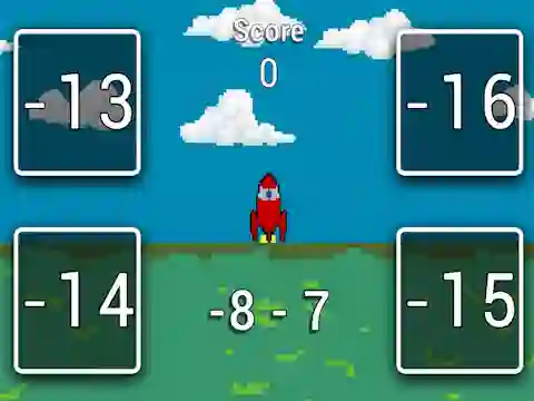 لعبة Rocket Math على الانترنت