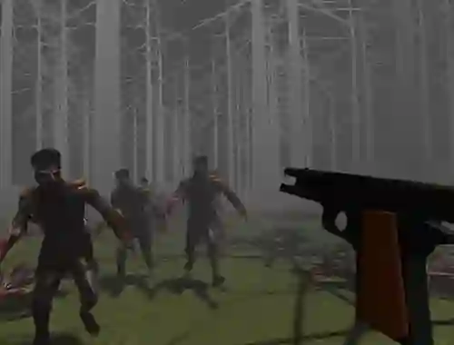 لعبة Zombies in a Forest على الانترنت