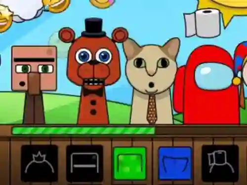 لعبة Sprunki: Monsters على الانترنت