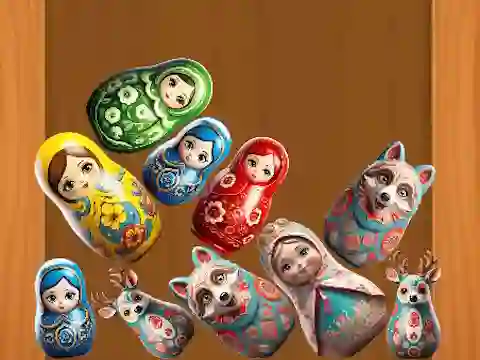 لعبة Merge Matreshki على الانترنت