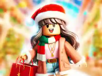 لعبة Jigsaw Puzzle: Roblox Christmas Mall على الانترنت