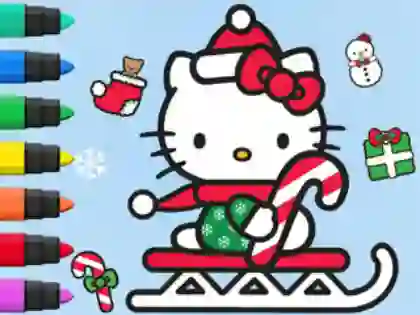 لعبة Coloring Book: Hello Kitty Christmas على الانترنت