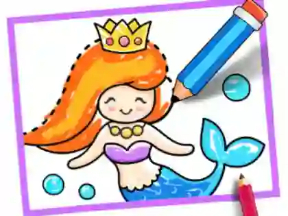 لعبة Toddler Drawing: Mermaid على الانترنت