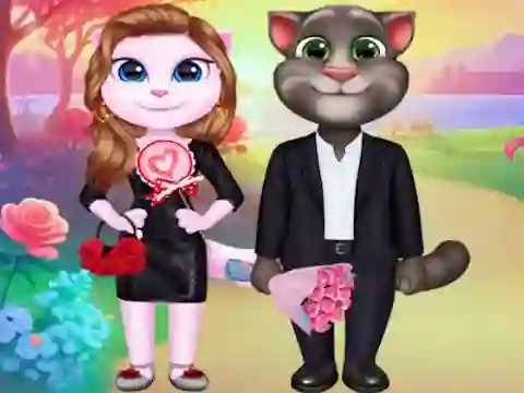 لعبة Kitty Couple Lovely Valentine على الانترنت