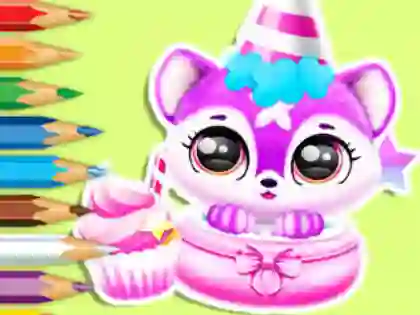 لعبة Coloring Book: Baby Fluff's Birthday على الانترنت