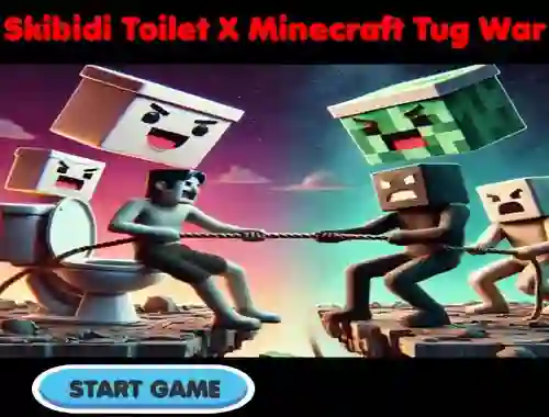 لعبة Skibidi Toilet X Minecraft Tug War على الانترنت