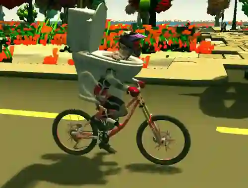 لعبة Skibidi Toilet Bike Riding على الانترنت