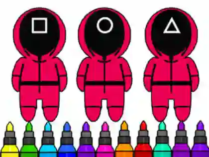 لعبة Coloring Book: Squid Game Mask على الانترنت