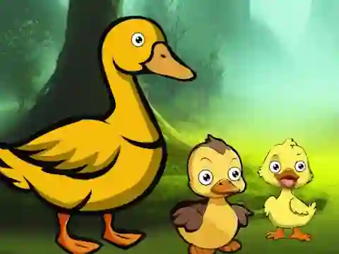 لعبة Duck Family Reach Pond على الانترنت