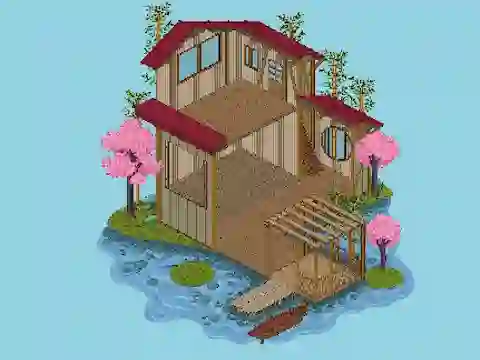 لعبة Pixel House على الانترنت