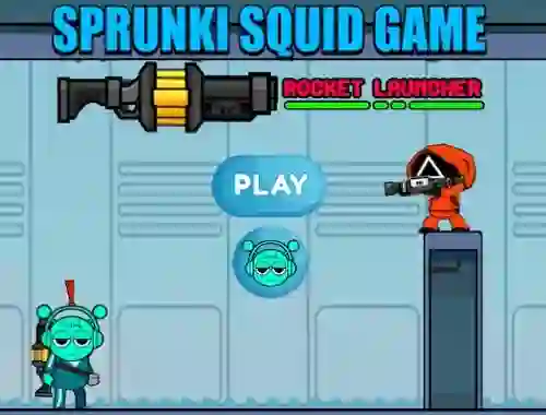 لعبة Sprunki Squid Game Rocket Launcher على الانترنت