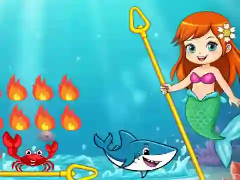 لعبة Princess vs Shark على الانترنت