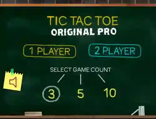لعبة Tic Tac Toe Original Pro على الانترنت