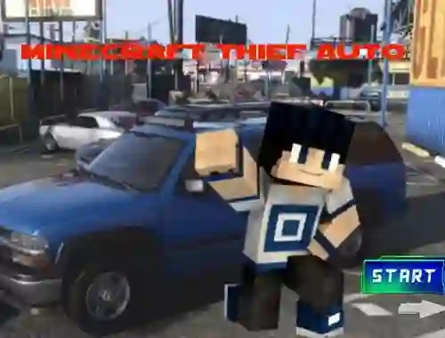 لعبة Minecraft Thief Auto على الانترنت