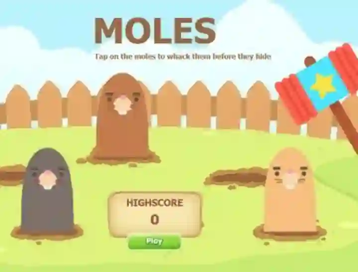 لعبة Moles على الانترنت