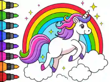 لعبة Coloring Book: Magical Unicorn على الانترنت
