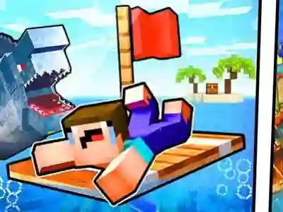 لعبة Noob Raft: Ocean Survival على الانترنت