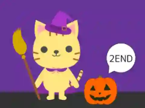 لعبة Cat and Halloween Escape على الانترنت
