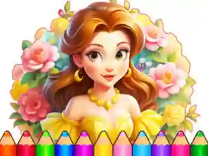 لعبة Coloring Book: Flower Dress Up على الانترنت