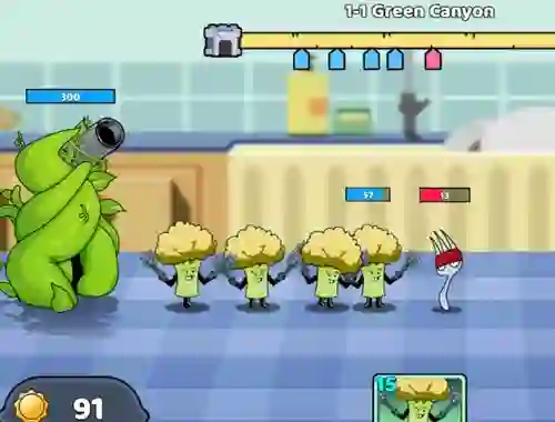 لعبة Food Castle Tower Defense على الانترنت