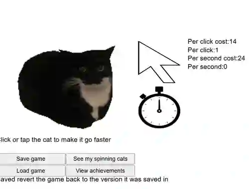لعبة Spinning Cat Clicker على الانترنت