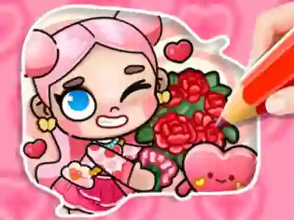 لعبة Coloring Book: Avatar Valentine's على الانترنت