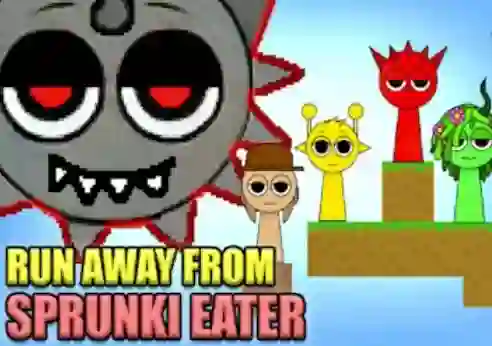 لعبة Run Away From Sprunki Eater على الانترنت