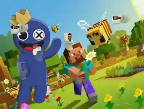 لعبة Rainbow Friends Minecraft Hidden Skibidi على الانترنت
