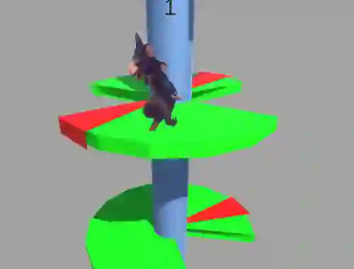 لعبة Ratomilton Helix Jump على الانترنت