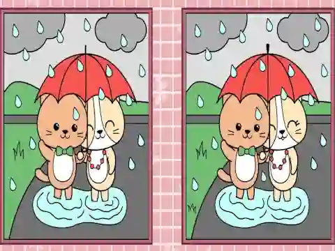لعبة Spot the Differences Cute Kittens على الانترنت