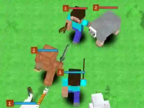 لعبة Minecraft: Create a Monster and Fight! على الانترنت