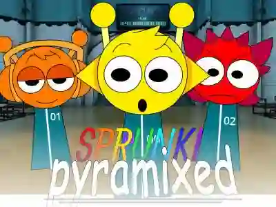 لعبة Sprunki Pyramixed: Squid Game على الانترنت