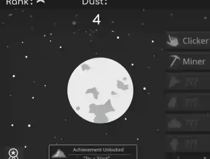 لعبة Planet Clicker Dust Collector على الانترنت