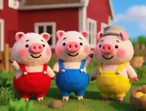 لعبة Find The Differences: The 3 Little Pigs على الانترنت