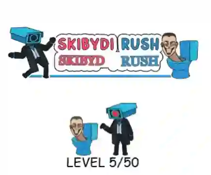 لعبة Skibydi Rush على الانترنت