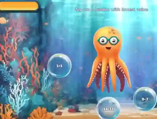 لعبة Bubble Math Dive على الانترنت