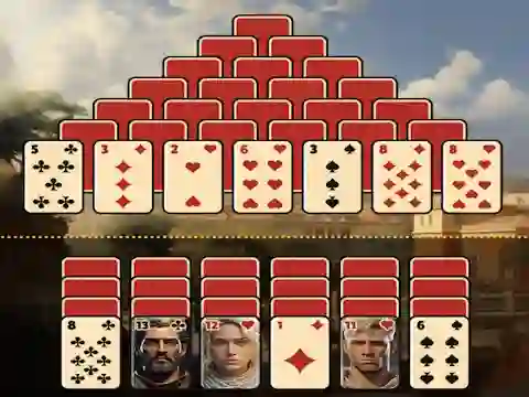 لعبة Pyramid Solitaire Ancient Rome على الانترنت