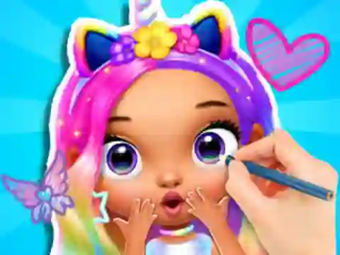 لعبة Coloring Book: Fashion Barbie Princess على الانترنت