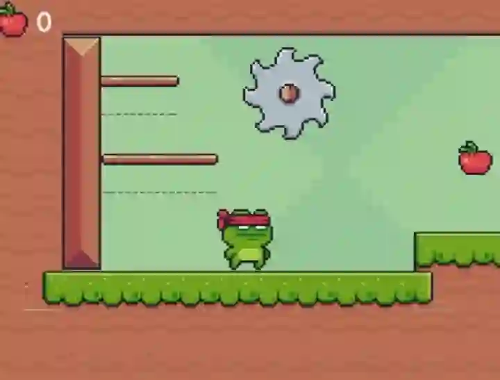 لعبة Green Ninja Collects Apples على الانترنت