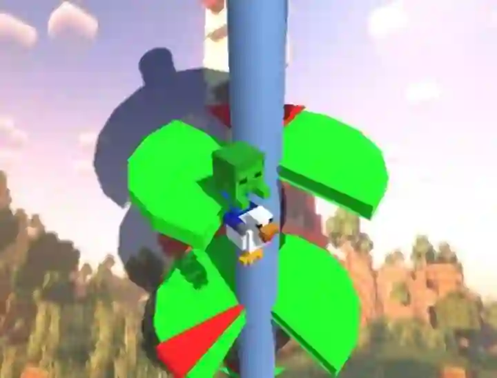 لعبة Chicken Jockey Helix Jump على الانترنت