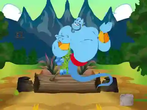لعبة Escape From Wonder Genie Land على الانترنت
