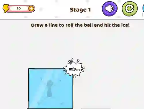 لعبة Save The Stick Draw Line على الانترنت