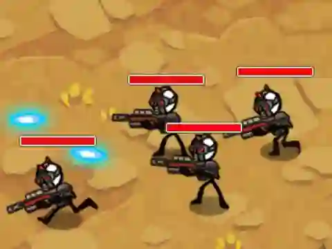 لعبة Stickman Warfare على الانترنت