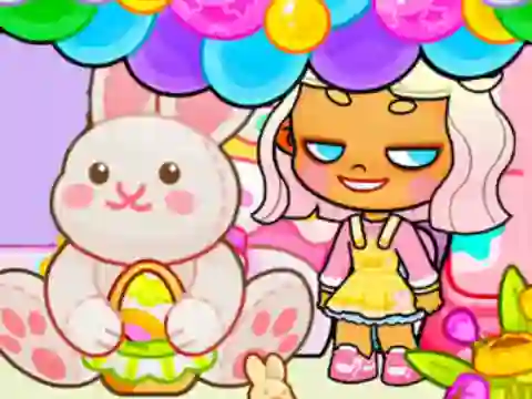 لعبة Jigsaw Puzzle: Avatar World Easter Party على الانترنت