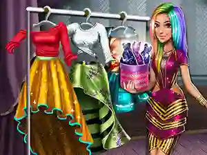 لعبة Tris Runway Dolly Dress Up على الانترنت
