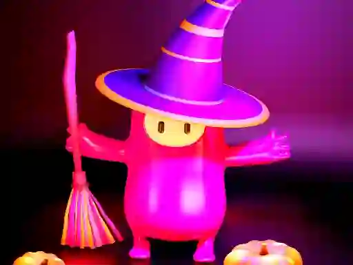 لعبة Fall Guys Halloween Puzzle على الانترنت